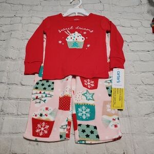 Carter's Girl's Christmas Pajamas. Christmas gift.